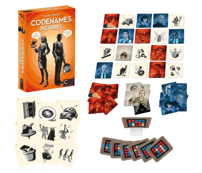 Настольная игра Кодовые Имена Картинки (УКР) (Codenames Pictures UA). Feelindigo (FI17005)