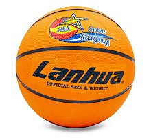 Фото М’яч баскетбольний гумовий №7 LANHUA G2304 All star (гума, бутил, оранжевий)
