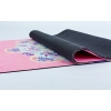 Фото 3 - Килимок для йоги (Йога мат) замша, каучук 3мм двошаровий Record FI-5662-6 (1,83мx0,61мx3мм, рожевий)
