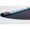 Фото 5 - Килимок для йоги круглий замша, каучук 3мм двошаровий FI-6218-5 (d-150см, чорний-блакитний)