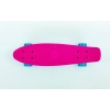 Фото 4 - Скейтборд пластиковий Penny RUBBER SOFT TWIN FISH 22in двокольорова дека SK-410-2 (рожевий-блакитний)