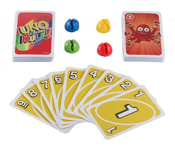 Настольная карточная игра Уно Игра Цветов (Uno Colors Rule). Mattel (DWV64)