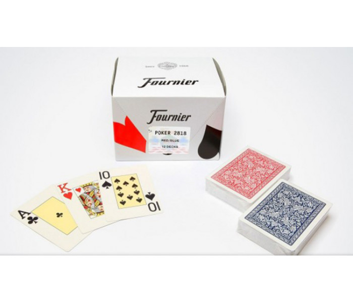 Fournier 2818 Блок карт 100% пластик (6 red + 6 blue)