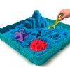 Фото 3 - Кінетичний пісок, Замок з піску (блакитний, 454 г, формочки, лоток), Kinetic Sand, 71402B
