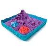 Фото 2 - Кінетичний пісок, Замок з піску (фіолетовий, 454 г, формочки, лоток), Kinetic Sand, 71402P