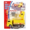 Фото 2 - Автомобіль сміттєвоз жовтий з контейнером та огорожею, 22 см, Dickie Toys, 334 3000-1