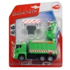Фото 2 - Автомобіль сміттєвоз зелений з контейнером та огорожею, 22 см, Dickie Toys, 334 3000-3