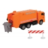 Фото 2 - Автомобіль Сміттєвоз оранжевий з контейнером та огорожею, 22 см, Dickie Toys, 334 3000-2