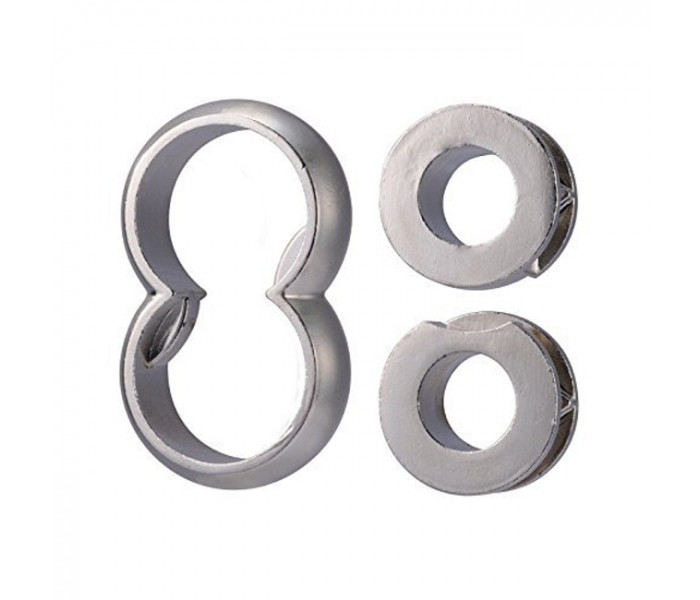 Металева головоломка Нескінченність Cast Puzzle Infinity, 6 ур. складності. Huzzle 515117
