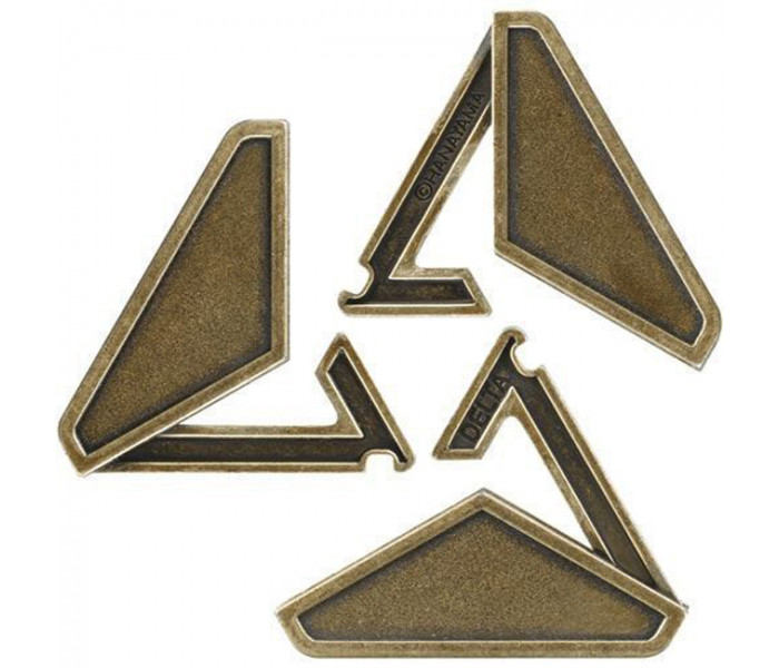 Металева головоломка Дельта Cast Puzzle Delta, 3 ур. складності. Huzzle 515037