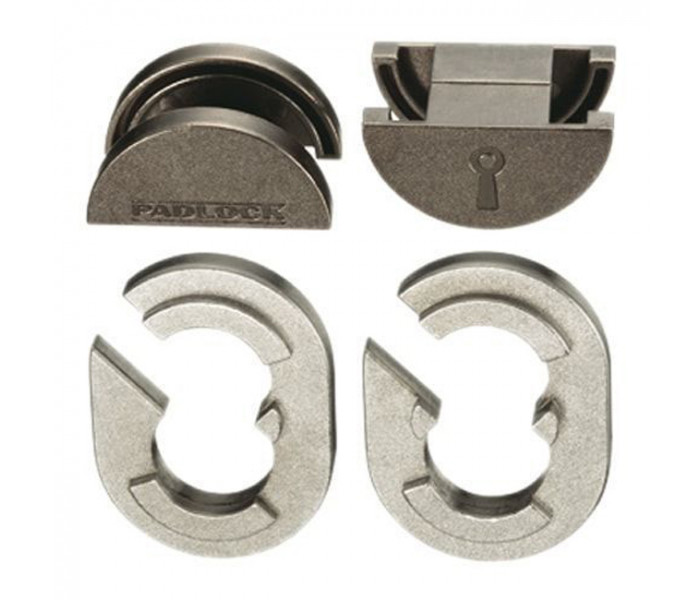 Металева головоломка Педлок Cast Puzzle Padlock, 5 ур. складності. Huzzle 515095