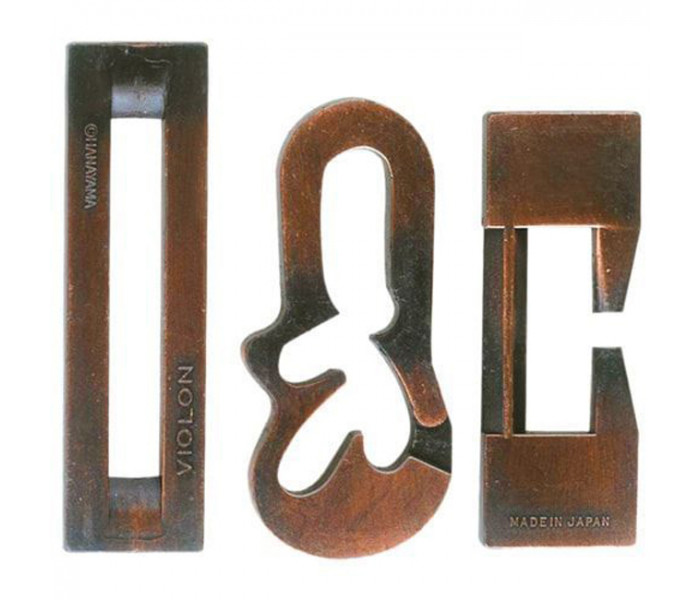 Металева головоломка Скрипка Cast Puzzle Violin, 3 ур. складності. Huzzle 515036
