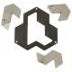Металлическая головоломка Шестиугольник Cast Puzzle Hexagon, 4 ур. сложности. Huzzle 515062