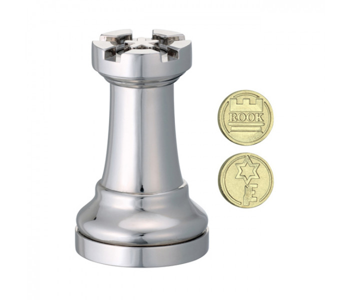 Металева головоломка Тура, Chess Puzzles Rook. Cast Puzzle (473682)