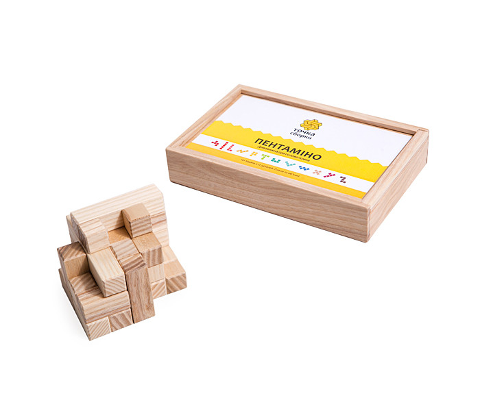 Пентамино - деревянная игра-головоломка, Точка Сборки. GTS14