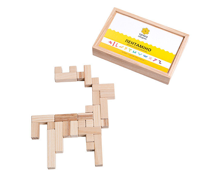 Пентамино - деревянная игра-головоломка, Точка Сборки. GTS14