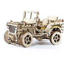 Фото Механічний 3D пазл "Джип 4х4" (Jeep Willys MB) Wooden City