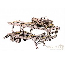 Фото Wood Trick Причіп автовоз - дерев’яний 3D конструктор