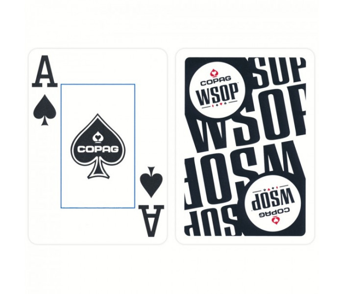 Игральные карты Copag WSOP пластик 100%, Jumbo Index Black