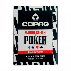 Игральные карты Copag WSOP пластик 100%, Jumbo Index Black