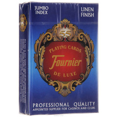Покерные карты Fournier 818 Linen Finish Blue