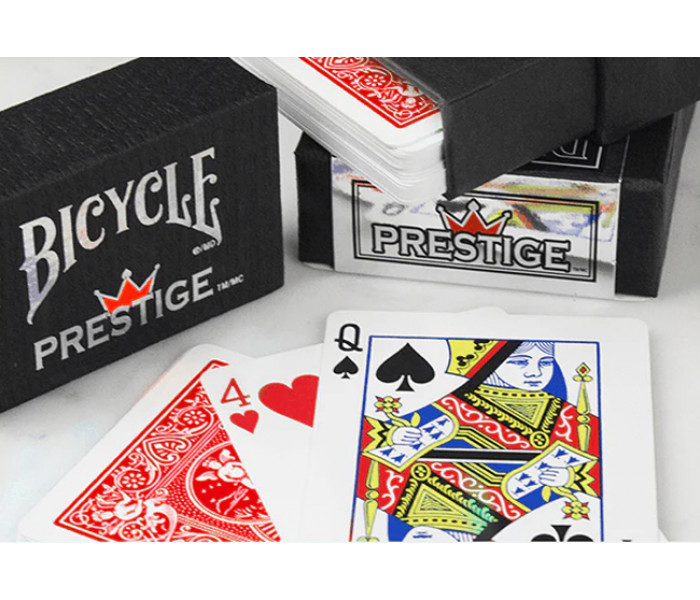 Игральные пластиковые карты Bicycle Prestige Dura-Flex Red