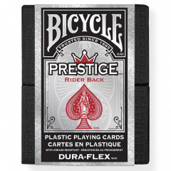 Игральные пластиковые карты Bicycle Prestige Dura-Flex Red