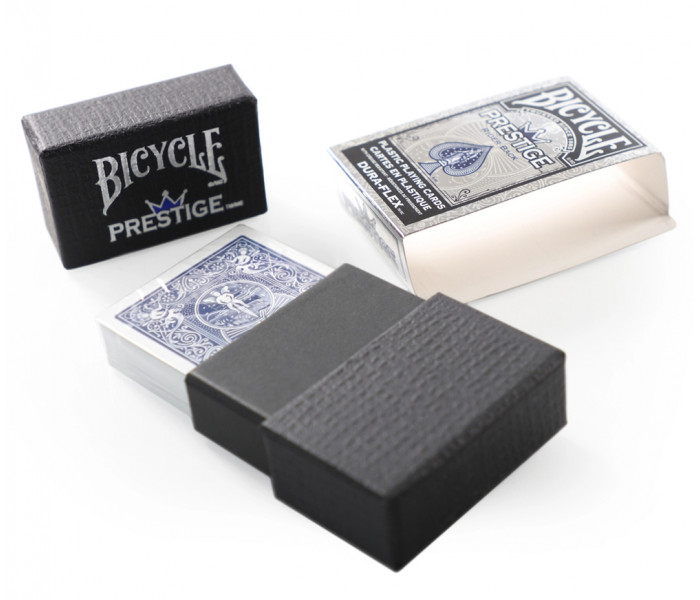 Игральные пластиковые карты Bicycle Prestige Dura-Flex Blue