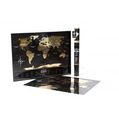 Скретч карта світу Travel Map Black World (ENG) 1DEA.ME (4820191130074)