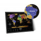 Скретч карта мира Travel Map Black World (ENG) 1DEA.ME (4820191130074)