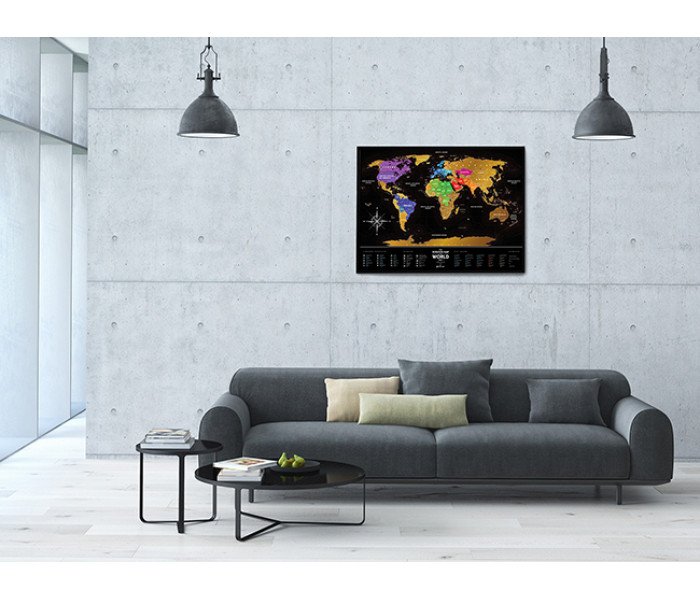 Скретч карта мира Travel Map Black World (ENG) 1DEA.ME (4820191130074)