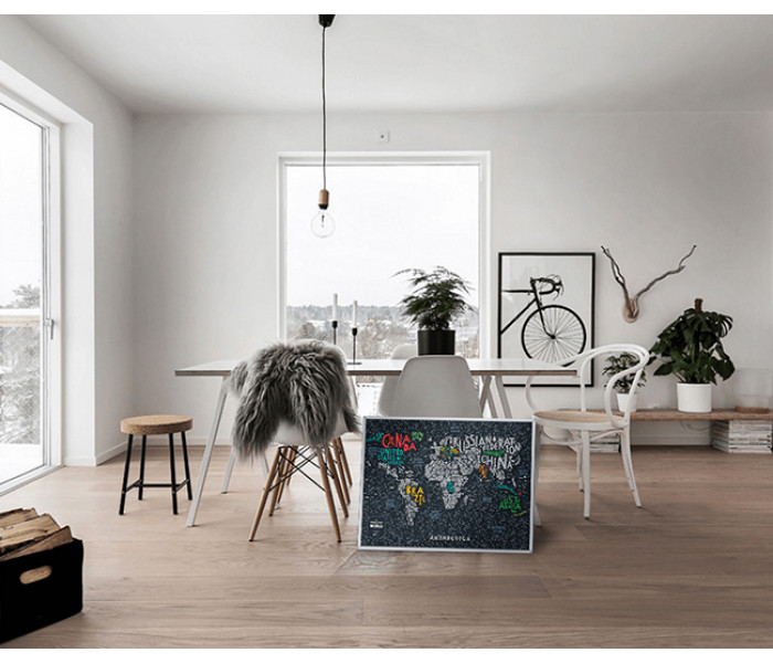 Скретч карта мира Travel Map LETTERS World (ENG) 1DEA.ME (4820191130425)
