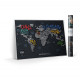Скретч карта мира Travel Map LETTERS World (ENG) 1DEA.ME (4820191130425)
