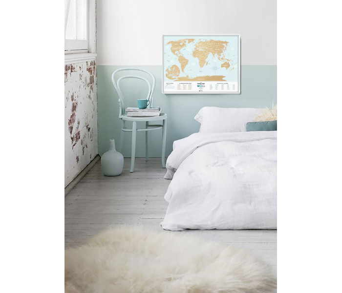 Скретч карта мира Travel Map Holiday LAGOON World (ENG) 1DEA.ME (4820191130524)