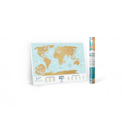 Скретч карта світу Travel Map Holiday LAGOON World (ENG) 1DEA.ME (4820191130524)