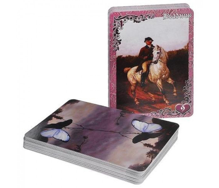 Вишневі та лілові сутінки - карти Ленорман Lilac & Cherry Twilight Lenormand Vintage Oracle