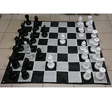 Фото Великі садові (вуличні) шахи СШ-12, король - 30 см, поле 140 х 140 см (GC-12)