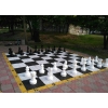 Фото 7 - Великі садові (вуличні) шахи + шашки + нейлонове поле (король 62 см, пластик) (СШ-25)