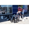 Фото 8 - Великі садові (вуличні) шахи + шашки + нейлонове поле (король 62 см, пластик) (СШ-25)