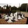 Фото 10 - Великі садові (вуличні) шахи + шашки + нейлонове поле (король 62 см, пластик) (СШ-25)
