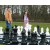 Фото 1 - Великі садові (вуличні) шахи + шашки + нейлонове поле (король 62 см, пластик) (СШ-25)