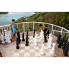 Фото 3 - Гігантські садові шахи + шашки + нейлонове поле (король 91,5 см, пластик) (СШ-36)