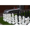 Фото 1 - Гігантські садові шахи + шашки + нейлонове поле (король 91,5 см, пластик) (СШ-36)