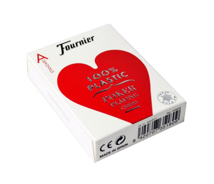 Пластиковые карты Fournier 2500 4-Standard index Red (10016249)