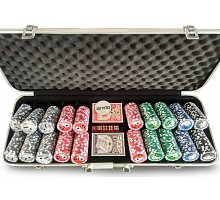 Фото Набір покеру на 500 фішок Small Stakes Holdem, номінал 1-100. 11,5g-chips