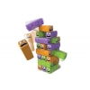 Фото 2 - Дженга дитяча кольорова - настільна гра Хитрі черв’яки, 24 блоки, пластик