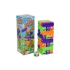 Фото 1 - Дженга дитяча кольорова - настільна гра Хитрі черв’яки, 24 блоки, пластик