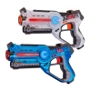 Фото 7 - Дитячий лазертаг UFT Lasertag gun - набір 2 інтерактивних бластер + 2 пари очок (білий, блакитний)