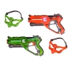 Фото 1 - Лазертаг для дітей - ігровий набір 2 бластери + 2 захисні маски (зелений, оранжевий)