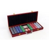 Фото 2 - Набір покерний на 500 фішок з номіналом у дерев’яному кейсі. 11,5g-chips